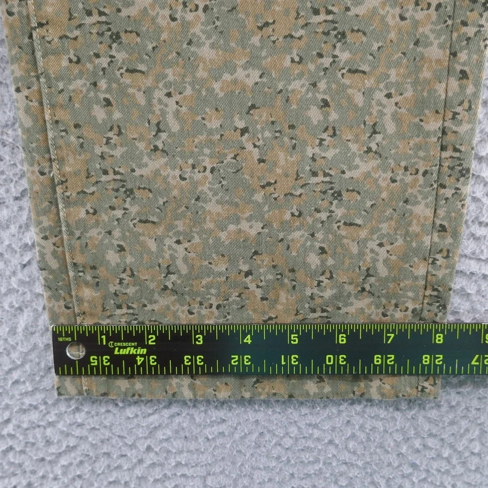 Levis Mens 38x30 Digital Camo Print Chino Pants Olive Green Stretch Twill‎ NEW